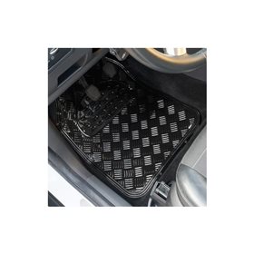 Alfombra Goma Alumino Negra 4 Piezas Cs6