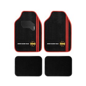 Alfombra Carp.car Sport Blk-red -4pcs