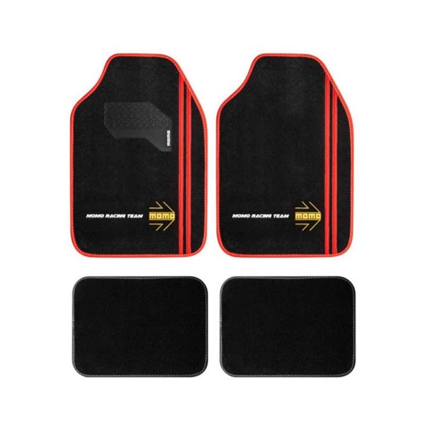 Alfombra Carp.car Sport Blk-red -4pcs