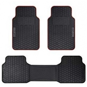 Alfombra F500 Negro/rojo Pvc