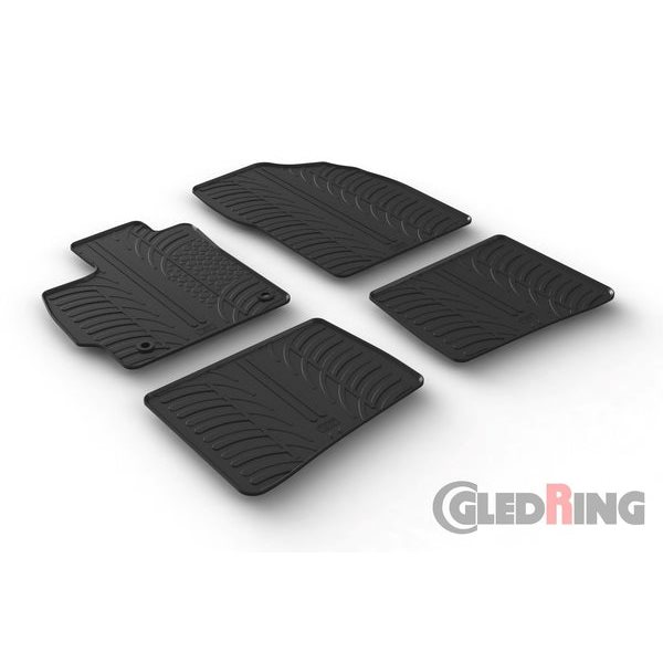 Alfombrillas De Goma Gledring Toyota Prius Fl 2012-2016